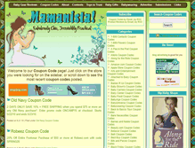 Tablet Screenshot of coupons.mamanista.com
